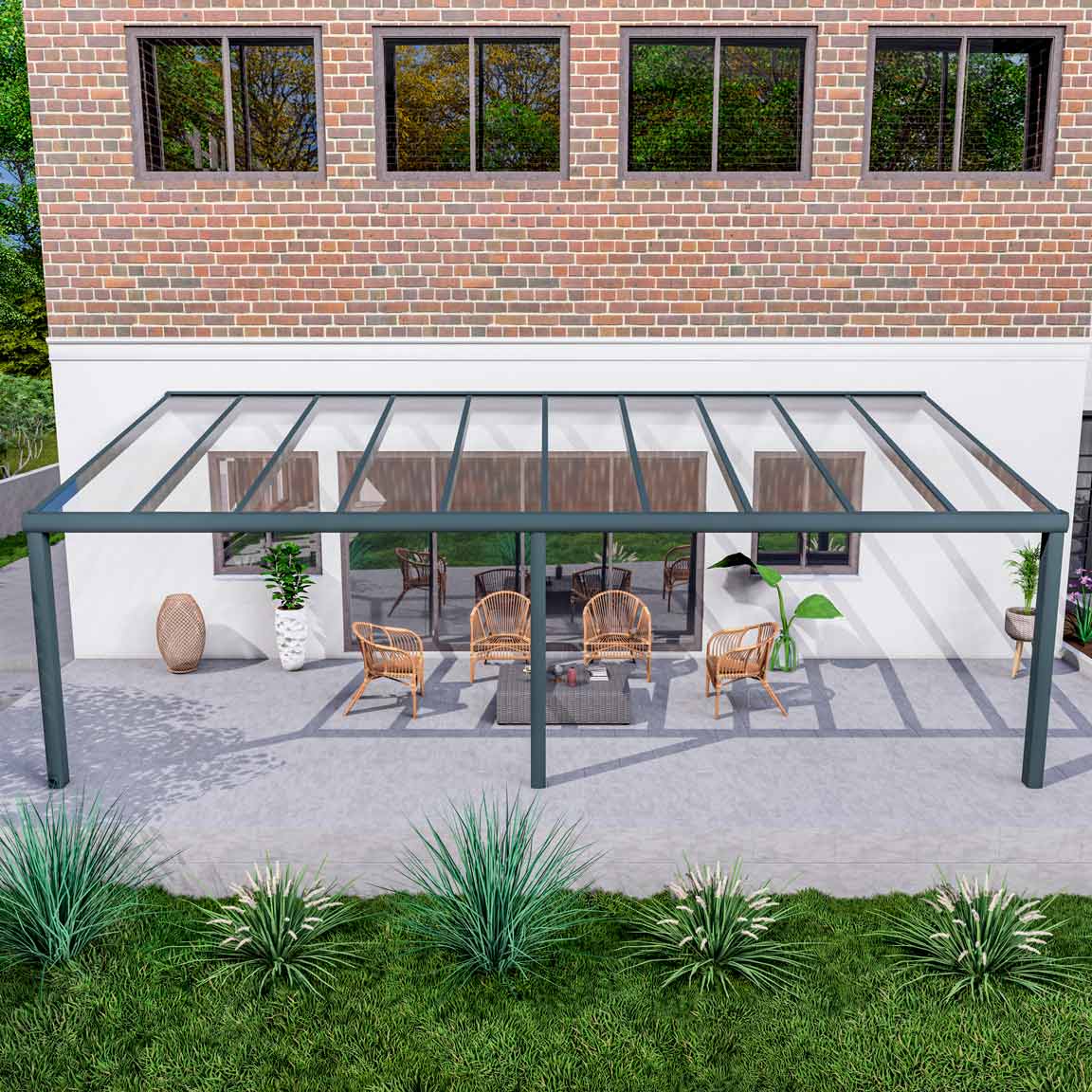 Terrassenuberdachung Vsg Glas