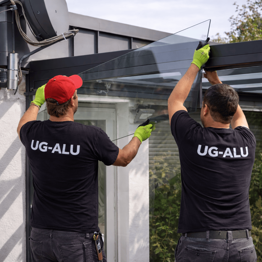 Montage für Festelemente und Glasschiebesystem (Bis 2 Elemente)