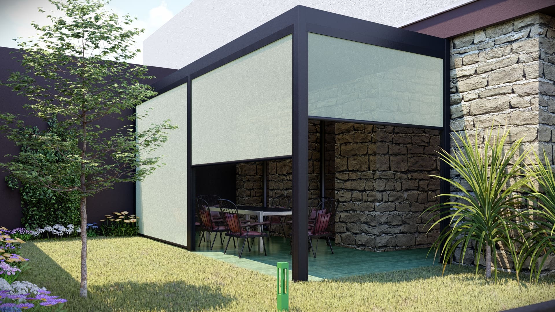 ZIP-Senkrechtmarkise in mm x mm - Bild 5