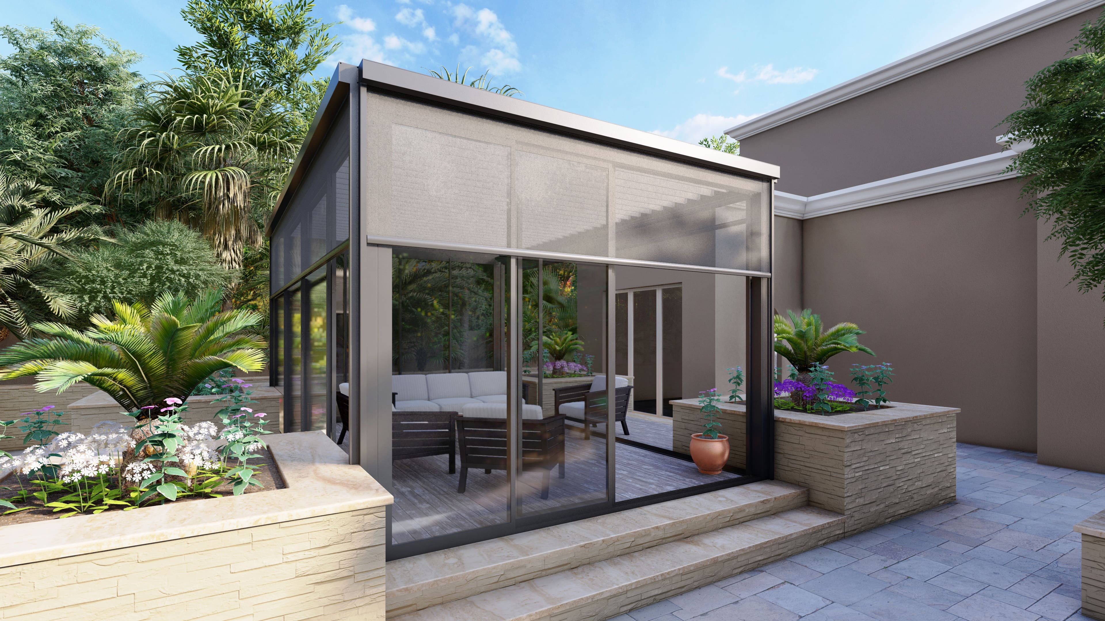 ZIP-Senkrechtmarkise in mm x mm - Bild 7