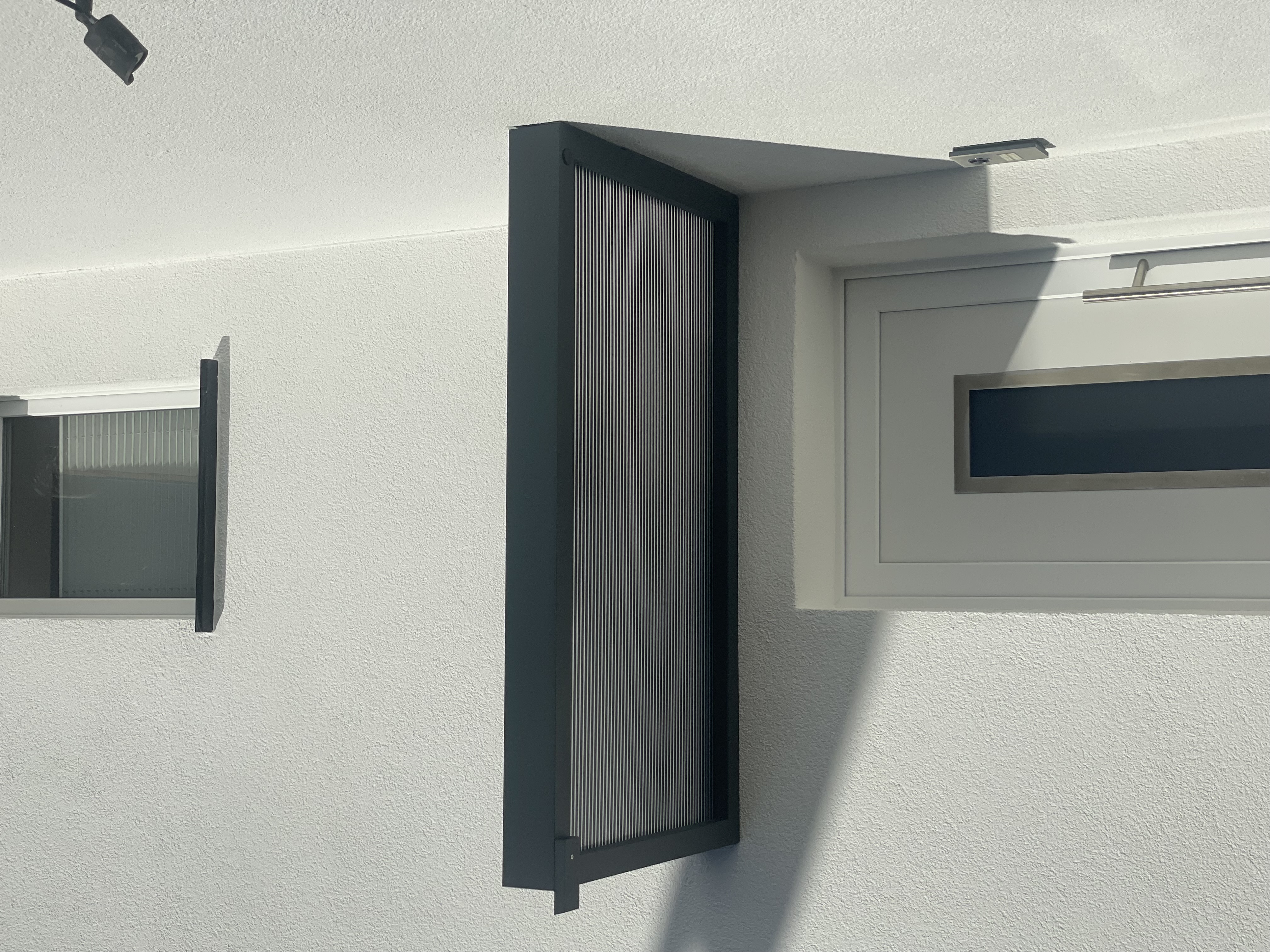 Scobalit Haustürvordach Hamburg 3D-Line 160 × 90 cm Anthrazit RAL 7016 - Bild 5