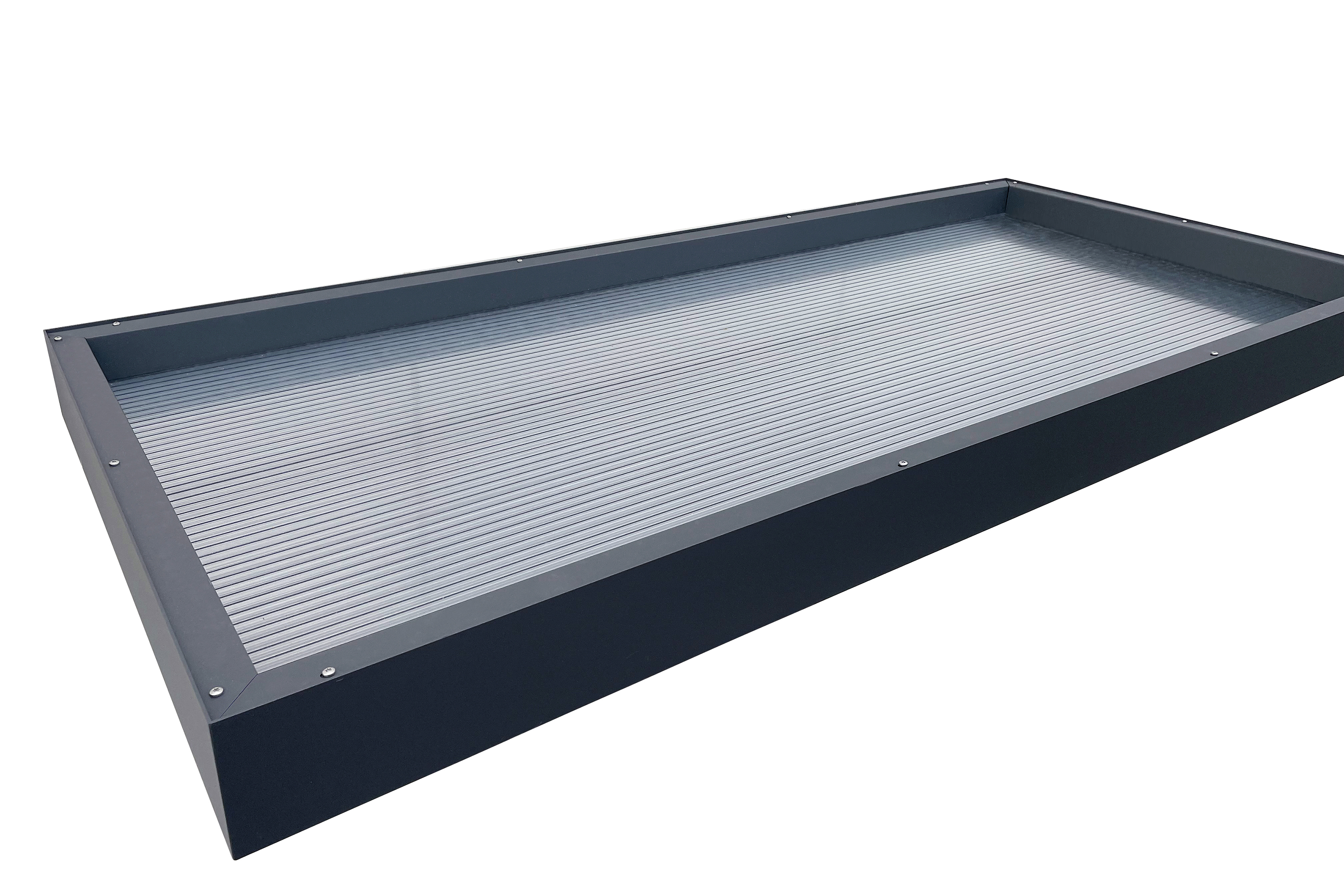 Scobalit Haustürvordach Hamburg 3D-Line 160 × 90 cm Anthrazit RAL 7016 - Bild 6